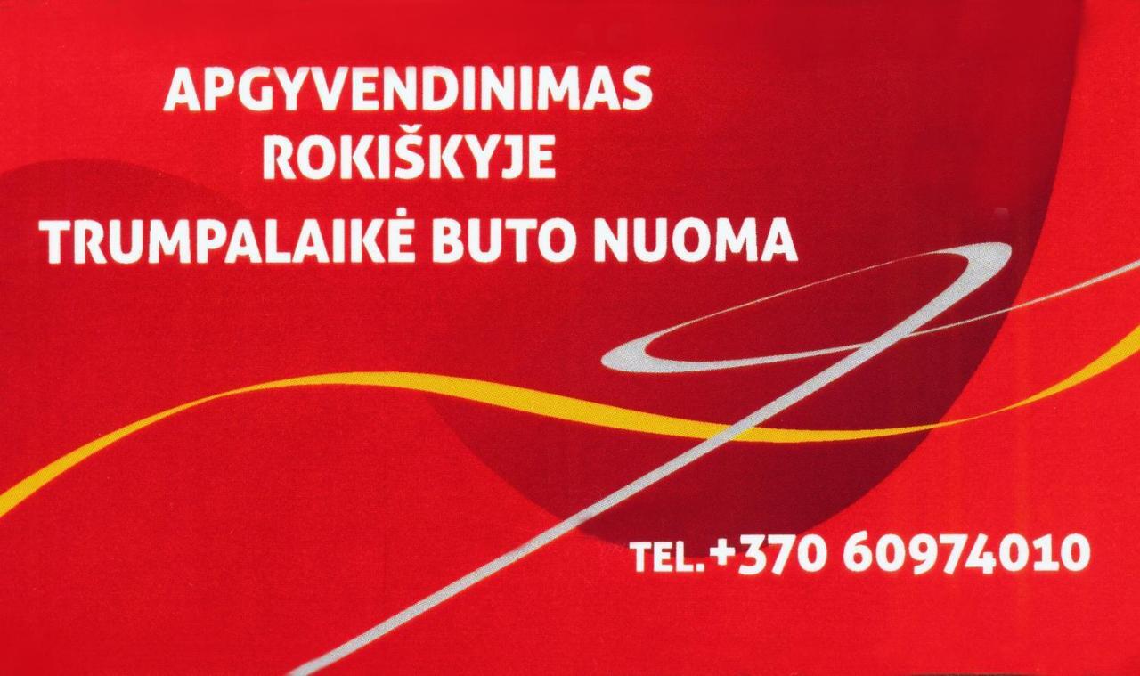 Trumpalaike Buto Nuoma,Apgyvendinimas - Bekontaktis Iejimas Rokiskis Exteriör bild